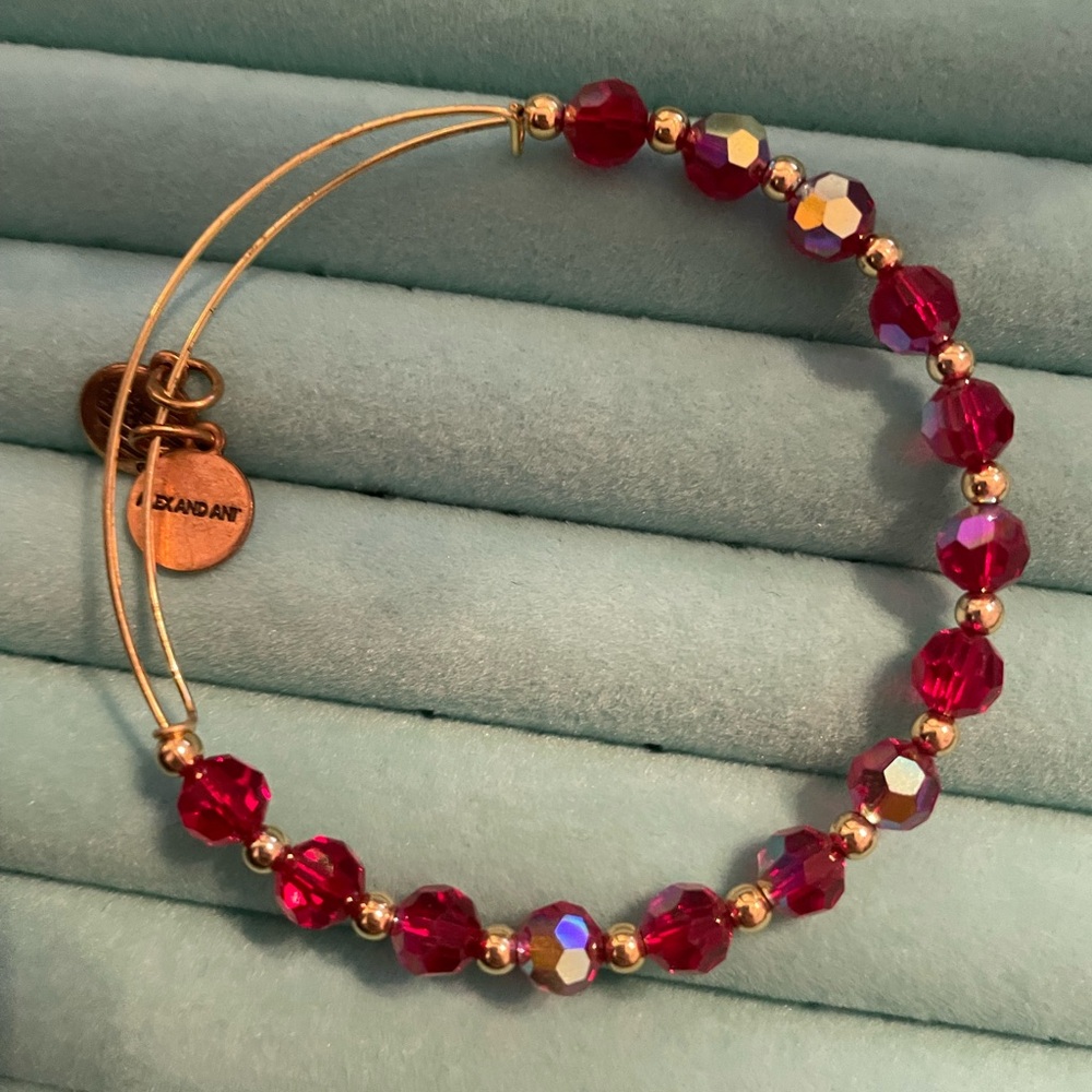 Alex and Ani Red Bead Bracelet